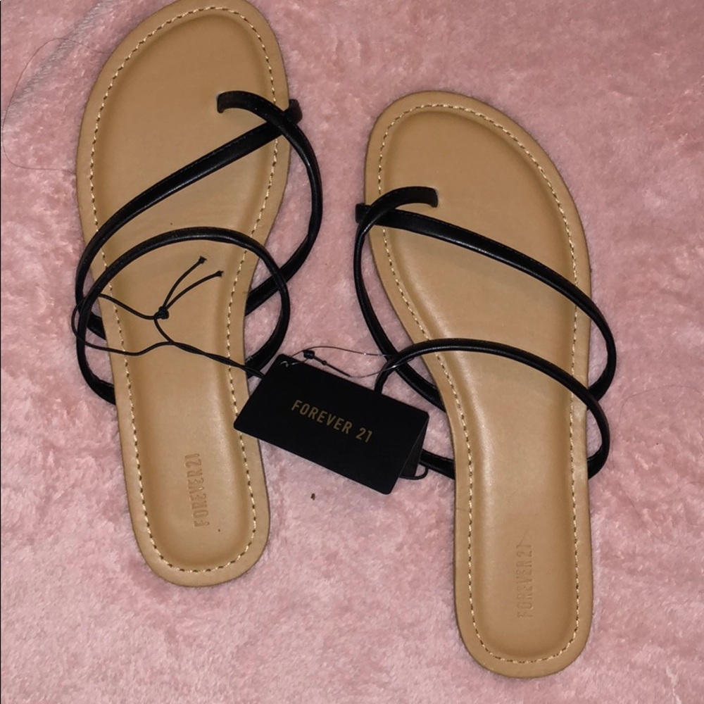 Black straps sandals